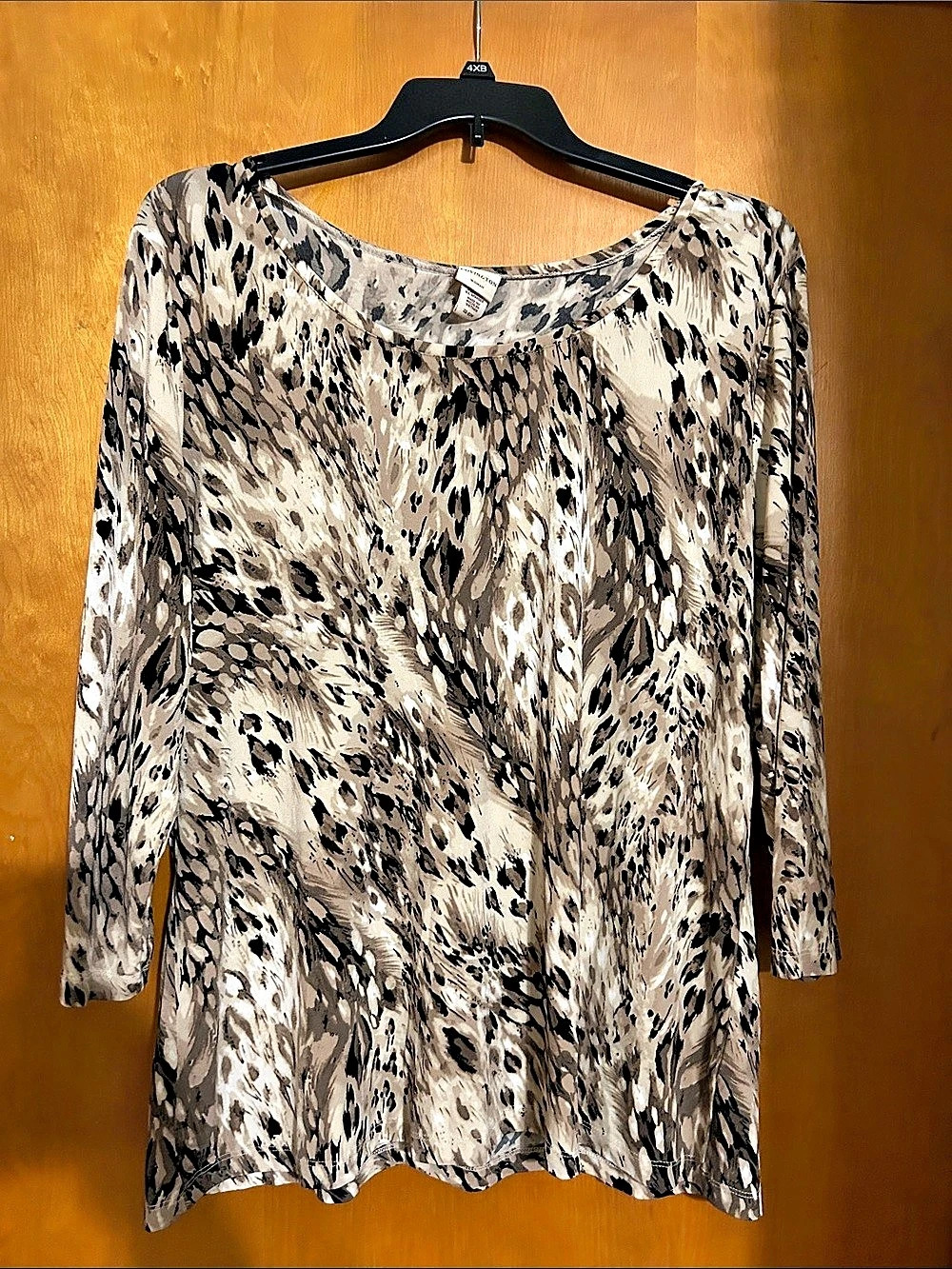 Worthington Animal Print Tunic Size Small Like New